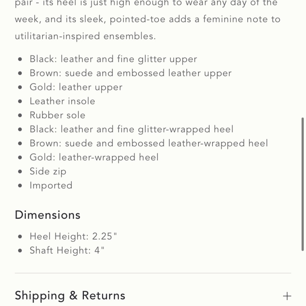 Anthropologie Black Glitter Kitten Heel Boots - Picture 8 of 8